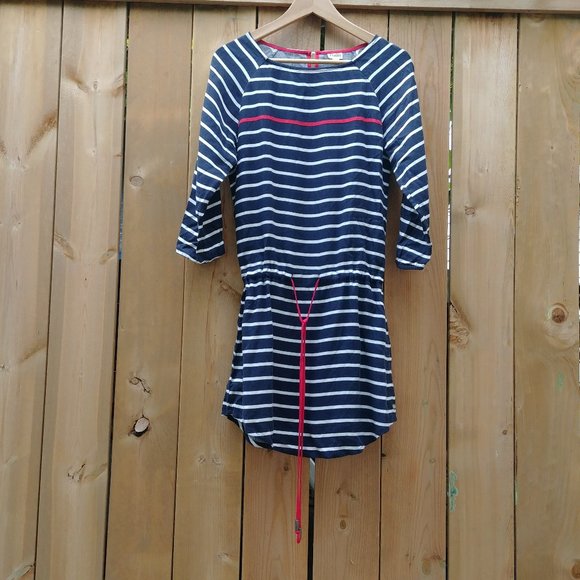 CLEARANCE Hatley XS Navy and White Striped Tunic/Dress - Picture 1 of 4